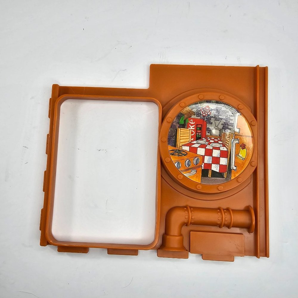 Vintage TMNT 1989 Ninja Turtles Sewer Lair Playset Orange Wall Restaurant Part